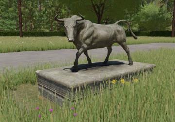 Мод Bull Statue версия 1.0.0.0 для Farming Simulator 2022
