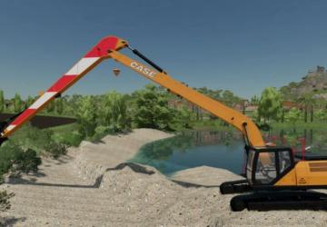 Мод Case CX250D Long Reach Excavator версия 1.0 для Farming Simulator 2022