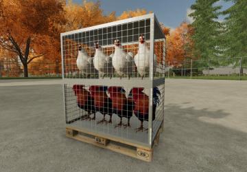 Мод Chicken Transport Crate версия 1.0.0.0 для Farming Simulator 2022