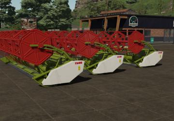 Мод Claas C450-C600 Headers Pack версия 1.0.0.0 для Farming Simulator 2022