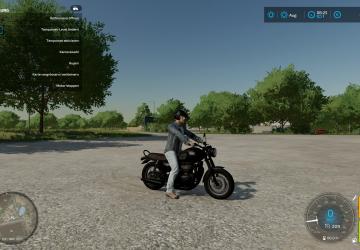 Мод Classic Motorcycle Triumph Bonneville T120 Black v1.0.0.0 для Farming Simulator 2022 (v1.2.0.2)