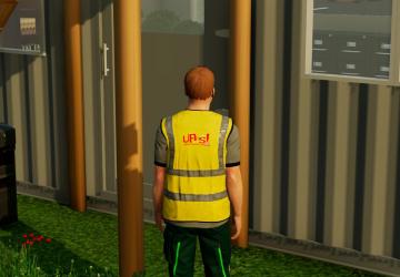 Мод Construction site safety vests версия 1.0.0.0 для Farming Simulator 2022