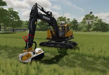 Мод CYSGTools EM097T - Excavator Mower версия 1.0.0.0 для Farming Simulator 2022