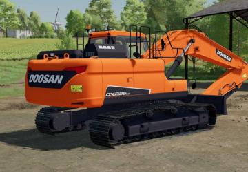 Мод Doosan DX225 версия 1.0.0.0 для Farming Simulator 2022