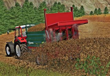 Мод Farmtech Superfex 600 Manure Spreader/Trailer v1.0.0.0 для Farming Simulator 2022