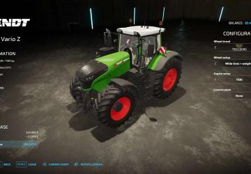 Мод Fendt Vario 1000 Turbo версия 1.0 для Farming Simulator 2022