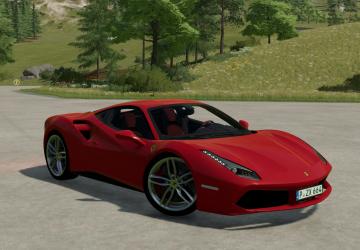 Мод Ferrari 488 GTB версия 1.0.0.0 для Farming Simulator 2022 (v1.8x)