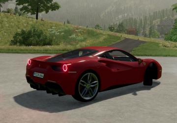 Мод Ferrari 488 GTB версия 1.0.0.0 для Farming Simulator 2022 (v1.8x)