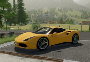 Мод Ferrari 488 GTB версия 1.0.0.0 для Farming Simulator 2022 (v1.8x)