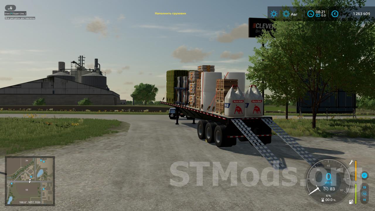 Скачать мод Flatbed Trailer Ibm Jmt19 Universal Autoload V1100 для Farming Simulator 2022 V1 3355