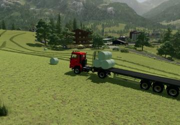 Мод Fliegl Flatbed Semitrailer версия 1.0.4.0 для Farming Simulator 2022