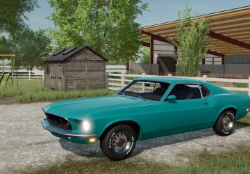 Мод Ford Mustang 1969 версия 2.0.0.0 для Farming Simulator 2022 (v1.6x)