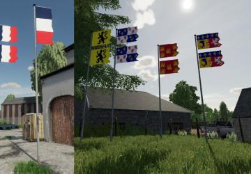 Мод French Regions Flags Pack версия 3.0.0.0 для Farming Simulator 2022