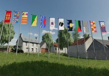 Мод French Regions Flags Pack версия 3.0.0.0 для Farming Simulator 2022