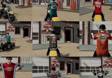 Мод Harley themed clothing pack версия 1.0.0.0 для Farming Simulator 2022