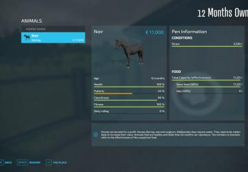 Мод Horse Resell Value версия 1.0.0.0 для Farming Simulator 2022