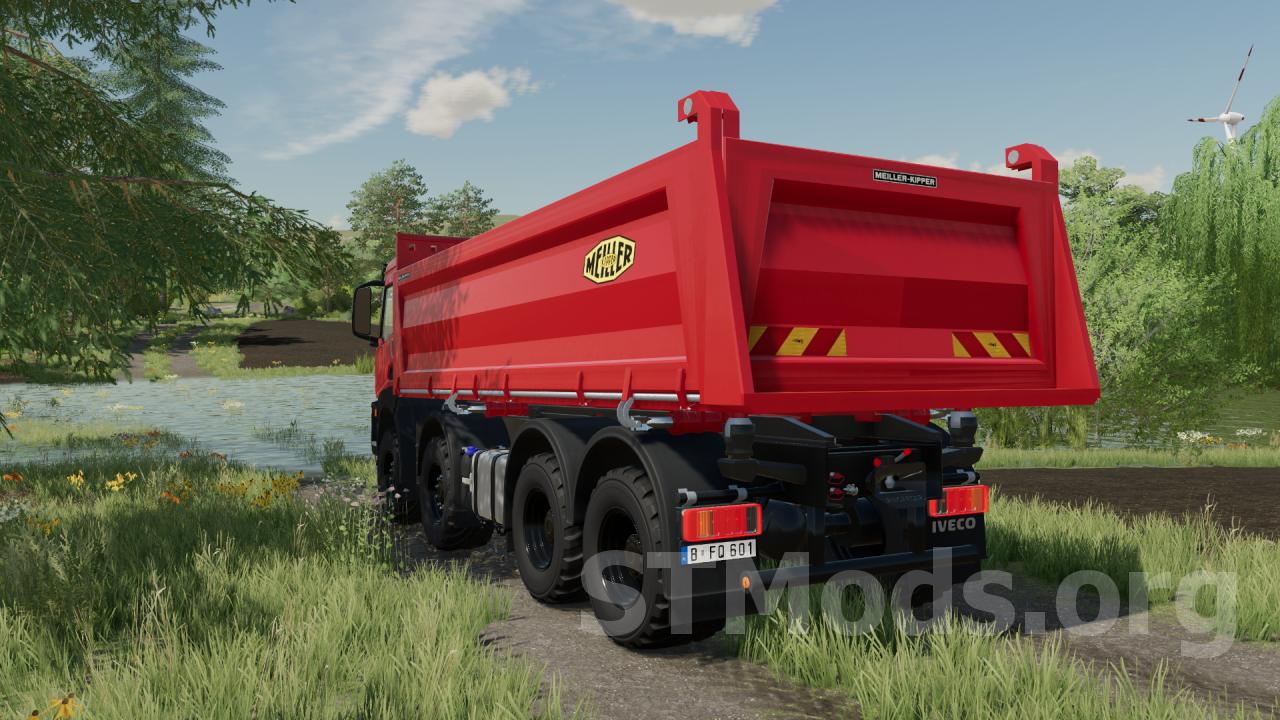 Скачать мод Iveco X Way 8x8 Meiller Kipper версия 1020 для Farming Simulator 2022 V16x 8566