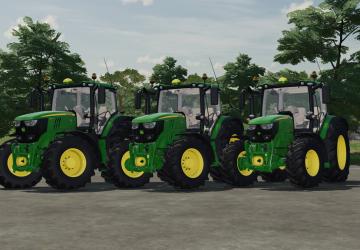Мод John Deere 6R Series версия 1.2.0.0 для Farming Simulator 2022
