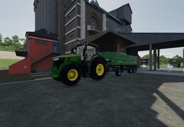 Мод John Deere 7R Series 2018 версия 1.0.0.0 для Farming Simulator 2022