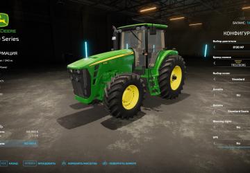 Мод John Deere 8030 Series версия 2.0.0.0 для Farming Simulator 2022 (v1.8x)