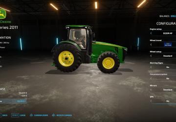 Мод John Deere 8245-8360r версия 1.1.0 для Farming Simulator 2022 (v1.14.0.0)