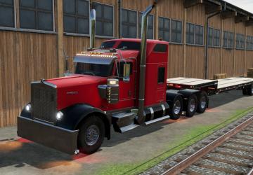 Мод Kenworth W900 Custom версия 2.0.0.0 для Farming Simulator 2022 (v1.2x)