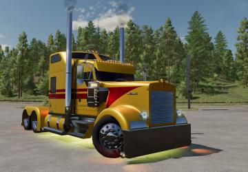 Мод Kenworth W900 Custom версия 3.0.0.0 для Farming Simulator 2022 (v1.8x)