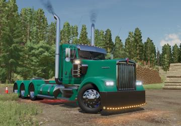 Мод Kenworth W900 Custom версия 3.0.0.0 для Farming Simulator 2022 (v1.8x)