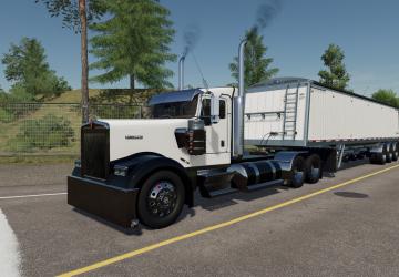 Мод Kenworth W900 Custom версия 3.0.0.0 для Farming Simulator 2022 (v1.8x)