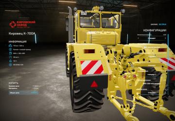 Мод Kirovets версия 1.1 для Farming Simulator 2022 (v1.1.0.2)