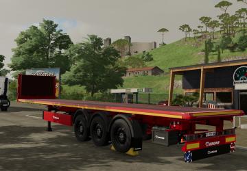 Мод Krone Flatbed Semitrailer версия 1.0.0.0 для Farming Simulator 2022 (v1.3x)