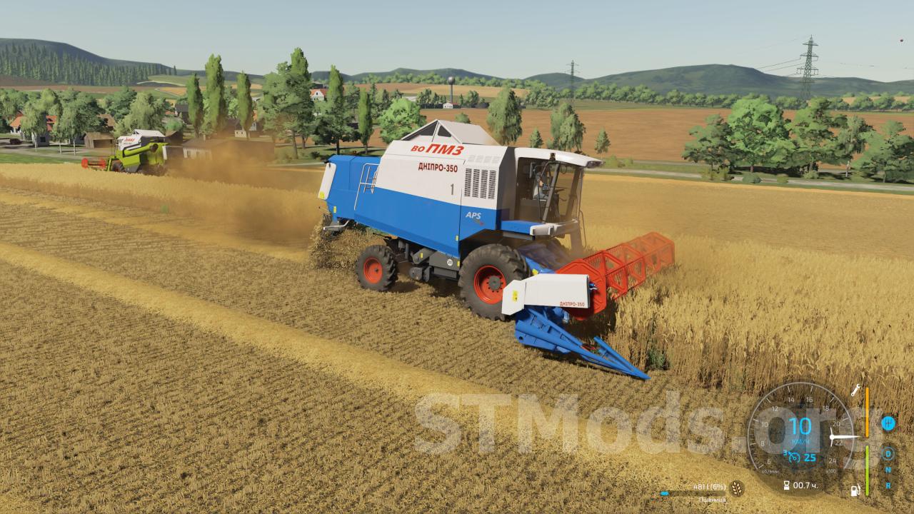 Скачать мод КЗС 11 Дніпро 350 з Real GPS версия 1.0.0.1 для Farming  Simulator 2022 (v1.9.0)