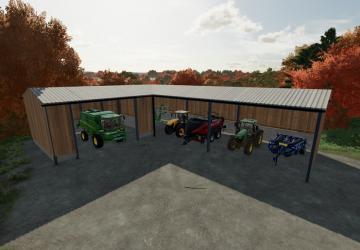 Мод L Shape Vehicle Shed версия 1.0.0.0 для Farming Simulator 2022