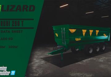 Мод Lizard Rubi 290T версия 1.0.0.1 для Farming Simulator 2022