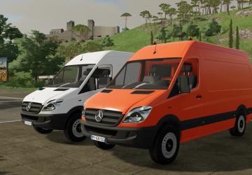 Мод MB Sprinter 3x Palletautoload версия 1.1.0.0 для Farming Simulator 2022 (v1.3x)
