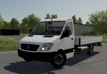 Мод Mercedes-Benz Sprinter Pickup версия 1.0.0 для Farming Simulator 2022 (v1.8x)