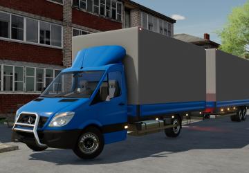 Мод Mercedes-Benz Sprinter Pickup версия 1.0.0.1 для Farming Simulator 2022 (v1.8x)