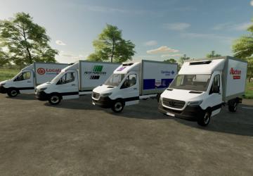 Мод Mercedes Sprinter Hatchback - Rental Companies v1.0.0.0 для Farming Simulator 2022