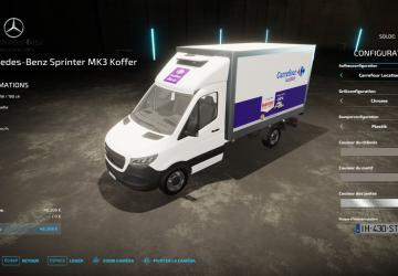 Мод Mercedes Sprinter Hatchback - Rental Companies v1.0.0.0 для Farming Simulator 2022