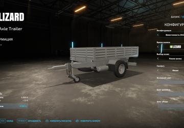 Мод One Axle Trailer версия 1.0.0.0 для Farming Simulator 2022 (v1.6x)