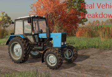 Мод Real Vehicle Breakdowns версия 0.8.8.0 для Farming Simulator 2022 (v1.14.x)