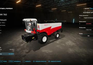 Мод Rostselmash Torum 750/760 версия 1.1.0.0 для Farming Simulator 2022 (v1.8x)