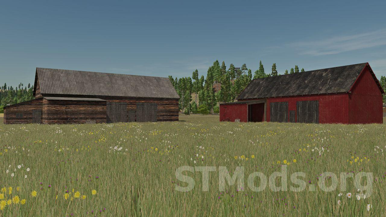 Скачать мод Scandinavia Old Sheds версия 1000 для Farming Simulator 2022 4577