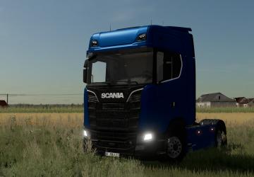 Мод Scania S580 версия 1.0.0 для Farming Simulator 2022 (v1.3x)