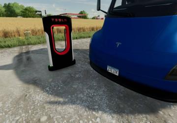 Мод Tesla Electric Charging Station версия 1.0.0.0 для Farming Simulator 2022