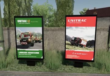 Мод Unitrac advertising display версия 1.0.0.0 для Farming Simulator 2022