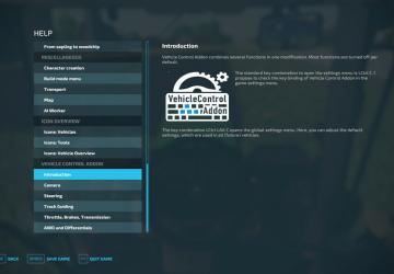Мод Vehicle Control Addon версия 1.2.0.0 для Farming Simulator 2022 (v1.8.x)