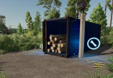 Мод Wood Shipping Container версия 1.0.0.0 (12.03.2024) для Farming Simulator 2022