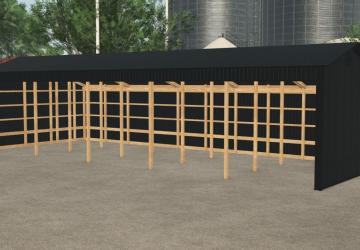 Мод 30x80 Three Sided Shed версия 1.0.0.0 для Farming Simulator 2025