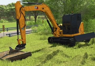 Мод CAT 309 CR mower версия 1.0.0.0 для Farming Simulator 2025